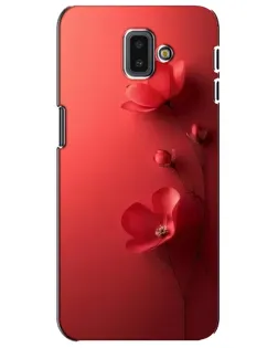 Чехол для Samsung Galaxy J6 Plus 2018 (J610) с картинкой «Маковые соцветия»