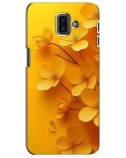 Чехол для Samsung Galaxy J6 Plus 2018 (J610) с картинкой «Золотые лепестки»
