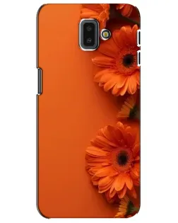 Чехол для Samsung Galaxy J6 Plus 2018 (J610) с картинкой «Оранжевые герберы»