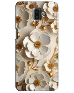 Чехол для Samsung Galaxy J6 Plus 2018 (J610) с картинкой «Белие бумажние  цвети»