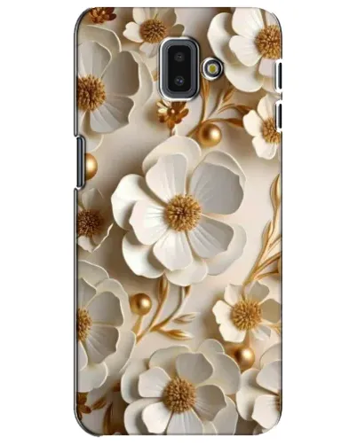 Чехол для Samsung Galaxy J6 Plus 2018 (J610) с картинкой «Белие бумажние цвети» Чехол для Samsung Galaxy J6 Plus 2018 (J610) с картинкой «Белие бумажние цвети»