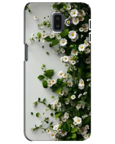 Чехол для Samsung Galaxy J6 Plus 2018 (J610) с картинкой «Ветка мелких белых цветов» Чехол для Samsung Galaxy J6 Plus 2018 (J610) с картинкой «Ветка мелких белых цветов»