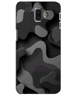 Чохол для Samsung Galaxy J6 Plus 2018 (J610) з картинкою «Темний абстрактний камуфляж»