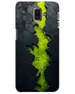 Чохол для Samsung Galaxy J6 Plus 2018 (J610) з картинкою «Салатовий розлом скелі»