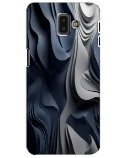 Чохол для Samsung Galaxy J6 Plus 2018 (J610) з картинкою «Об'ємні сині складки»