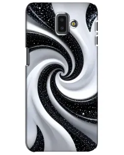 Чохол для Samsung Galaxy J6 Plus 2018 (J610) з картинкою «Чорно-біла спіраль»