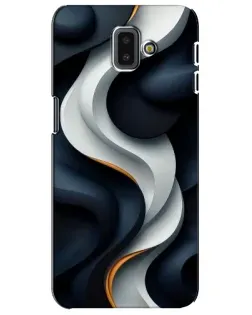Чохол для Samsung Galaxy J6 Plus 2018 (J610) з картинкою «Об'ємні чорно-білі стрічки»