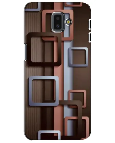 Чохол для Samsung Galaxy J6 Plus 2018 (J610) з картинкою «Коричневі об'ємні квадрати» Чохол для Samsung Galaxy J6 Plus 2018 (J610) з картинкою «Коричневі об'ємні квадрати»
