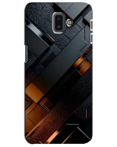 Чохол для Samsung Galaxy J6 Plus 2018 (J610) з картинкою «Чорні геометричні блоки» Чохол для Samsung Galaxy J6 Plus 2018 (J610) з картинкою «Чорні геометричні блоки»