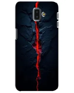 Чохол для Samsung Galaxy J6 Plus 2018 (J610) з картинкою «Червона лавова тріщина»