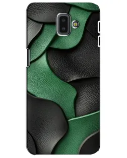 Чохол для Samsung Galaxy J6 Plus 2018 (J610) з картинкою «Зелені шкіряні хвилі»