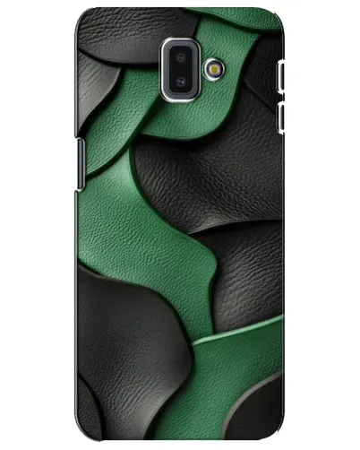 Чохол для Samsung Galaxy J6 Plus 2018 (J610) з картинкою «Зелені шкіряні хвилі» Чохол для Samsung Galaxy J6 Plus 2018 (J610) з картинкою «Зелені шкіряні хвилі»