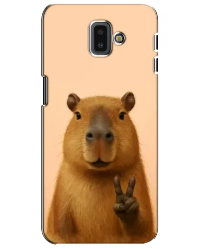 Чехол для Samsung Galaxy J6 Plus 2018 (J610) с картинкой «Капибара виктория» Чехол для Samsung Galaxy J6 Plus 2018 (J610) с картинкой «Капибара виктория»