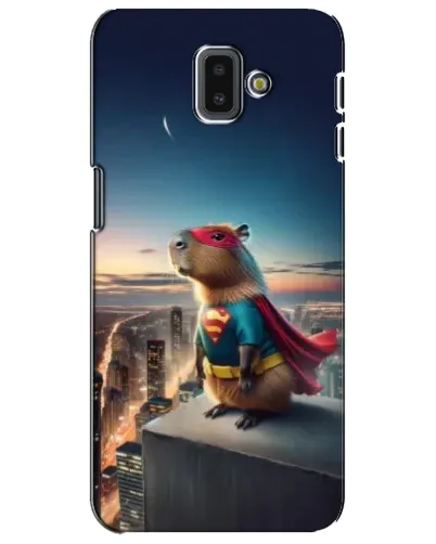Чехол для Samsung Galaxy J6 Plus 2018 (J610) с картинкой «Капи-мен супергерой» Чехол для Samsung Galaxy J6 Plus 2018 (J610) с картинкой «Капи-мен супергерой»