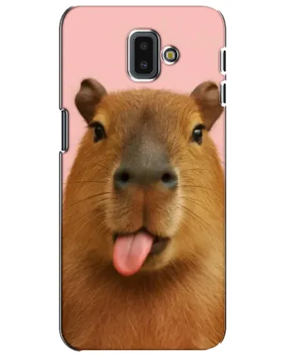 Чехол для Samsung Galaxy J6 Plus 2018 (J610) с картинкой «Капибара с языком» Чехол для Samsung Galaxy J6 Plus 2018 (J610) с картинкой «Капибара с языком»