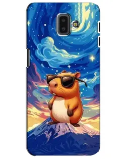 Чехол для Samsung Galaxy J6 Plus 2018 (J610) с картинкой «Капибара Ван Гога»