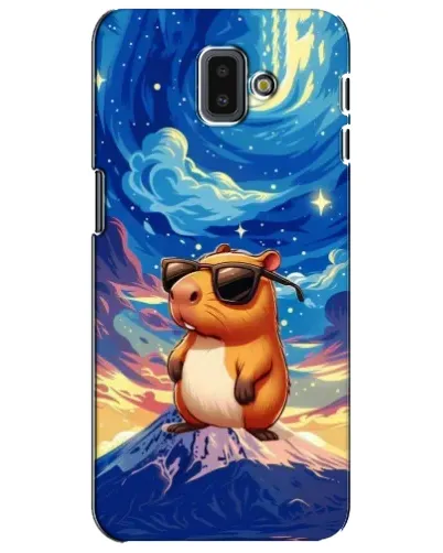 Чехол для Samsung Galaxy J6 Plus 2018 (J610) с картинкой «Капибара Ван Гога» Чехол для Samsung Galaxy J6 Plus 2018 (J610) с картинкой «Капибара Ван Гога»