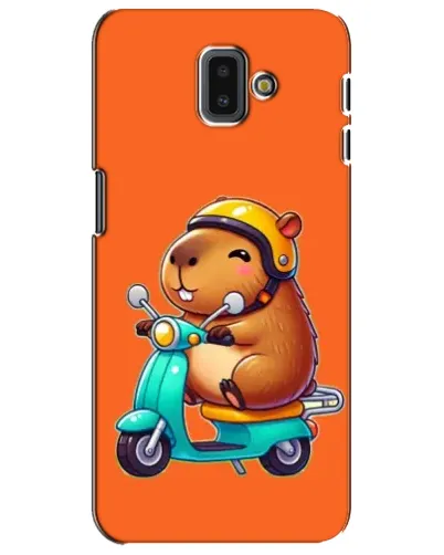 Чехол для Samsung Galaxy J6 Plus 2018 (J610) с картинкой «Капибара на скутере» Чехол для Samsung Galaxy J6 Plus 2018 (J610) с картинкой «Капибара на скутере»
