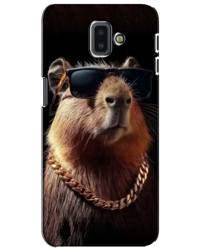 Чехол для Samsung Galaxy J6 Plus 2018 (J610) с картинкой «Капибара золотая цепь» Чехол для Samsung Galaxy J6 Plus 2018 (J610) с картинкой «Капибара золотая цепь»