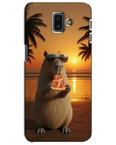 Чехол для Samsung Galaxy J6 Plus 2018 (J610) с картинкой «Капибара с пиццей» Чехол для Samsung Galaxy J6 Plus 2018 (J610) с картинкой «Капибара с пиццей»