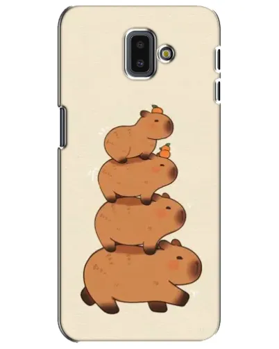 Чехол для Samsung Galaxy J6 Plus 2018 (J610) с картинкой «Башня из капибар» Чехол для Samsung Galaxy J6 Plus 2018 (J610) с картинкой «Башня из капибар»