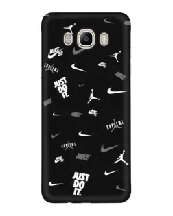 Чехол для Samsung Galaxy J7 2016 (J710, J7108) с картинкой «Nike Black Pattern» Чехол для Samsung Galaxy J7 2016 (J710, J7108) с картинкой «Nike Black Pattern»
