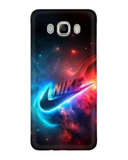 Чехол для Samsung Galaxy J7 2016 (J710, J7108) с картинкой «Огненный логотип Nike»