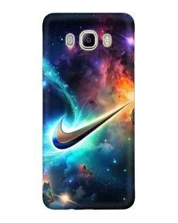 Чехол для Samsung Galaxy J7 2016 (J710, J7108) с картинкой «Космический Nike Swoosh»