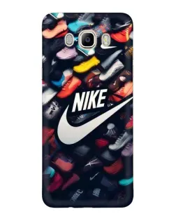 Чехол для Samsung Galaxy J7 2016 (J710, J7108) с картинкой «Коллекция кроссовок Nike»