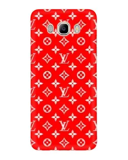 Чехол для Samsung Galaxy J7 2016 (J710, J7108) с картинкой «Яркий паттерн LV»