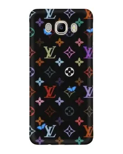 Чехол для Samsung Galaxy J7 2016 (J710, J7108) с картинкой «Цветная монограмма LV»