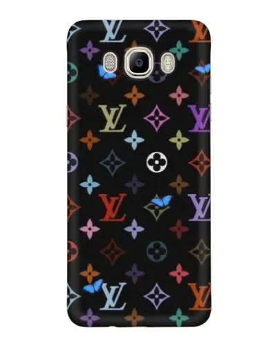 Чехол для Samsung Galaxy J7 2016 (J710, J7108) с картинкой «Цветная монограмма LV»