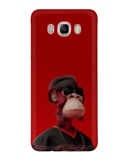 Чехол для Samsung Galaxy J7 2016 (J710, J7108) с картинкой «Bored Ape в красном»