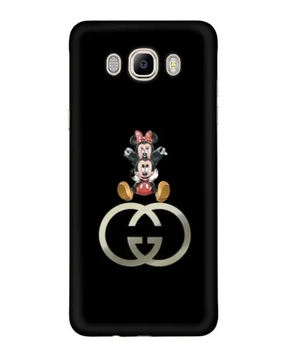 Чехол для Samsung Galaxy J7 2016 (J710, J7108) с картинкой «Минни Маус на лого»