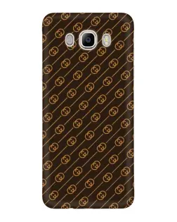 Чехол для Samsung Galaxy J7 2016 (J710, J7108) с картинкой «Gucci — золотые диагонали»
