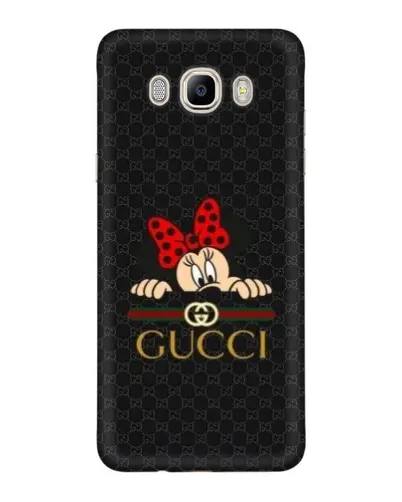 Чехол для Samsung Galaxy J7 2016 (J710, J7108) с картинкой «Минни Маус Gucci — черный»