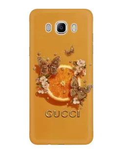 Чехол для Samsung Galaxy J7 2016 (J710, J7108) с картинкой «Gucci — золотые бабочки» Чехол для Samsung Galaxy J7 2016 (J710, J7108) с картинкой «Gucci — золотые бабочки»
