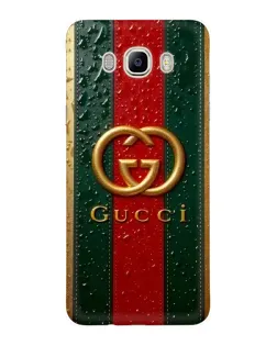 Чехол для Samsung Galaxy J7 2016 (J710, J7108) с картинкой «Gucci — фирменная полоса и золото» Чехол для Samsung Galaxy J7 2016 (J710, J7108) с картинкой «Gucci — фирменная полоса и золото»