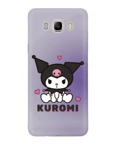 Чехол для Samsung Galaxy J7 2016 (J710, J7108) с картинкой «Kuromi — фиолетовый арт»