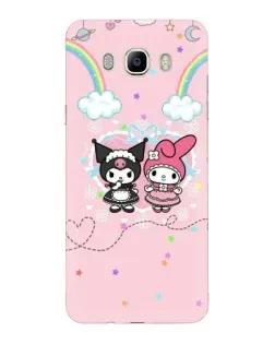 Чехол для Samsung Galaxy J7 2016 (J710, J7108) с картинкой «My Melody и Kuromi» Чехол для Samsung Galaxy J7 2016 (J710, J7108) с картинкой «My Melody и Kuromi»