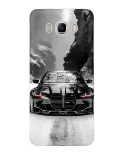 Чехол для Samsung Galaxy J7 2016 (J710, J7108) с картинкой «BMW — акварельный дрифт» Чехол для Samsung Galaxy J7 2016 (J710, J7108) с картинкой «BMW — акварельный дрифт»