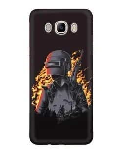 Чехол для Samsung Galaxy J7 2016 (J710, J7108) с картинкой «PUBG — огненный силуэт» Чехол для Samsung Galaxy J7 2016 (J710, J7108) с картинкой «PUBG — огненный силуэт»