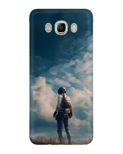 Чехол для Samsung Galaxy J7 2016 (J710, J7108) с картинкой «Герой PUBG на скале» Чехол для Samsung Galaxy J7 2016 (J710, J7108) с картинкой «Герой PUBG на скале»