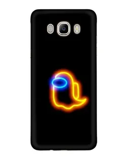 Чехол для Samsung Galaxy J7 2016 (J710, J7108) с картинкой «Among Us неоновое сияние»