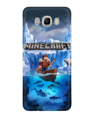 Чехол для Samsung Galaxy J7 2016 (J710, J7108) с картинкой «Minecraft ледяной мир» Чехол для Samsung Galaxy J7 2016 (J710, J7108) с картинкой «Minecraft ледяной мир»