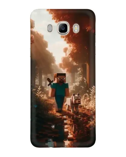 Чехол для Samsung Galaxy J7 2016 (J710, J7108) с картинкой «Стив в лесу» Чехол для Samsung Galaxy J7 2016 (J710, J7108) с картинкой «Стив в лесу»