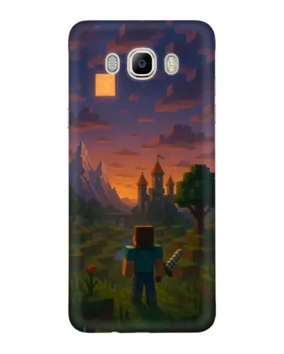Чехол для Samsung Galaxy J7 2016 (J710, J7108) с картинкой «Стив у башни» Чехол для Samsung Galaxy J7 2016 (J710, J7108) с картинкой «Стив у башни»