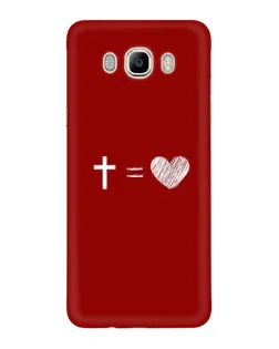 Чехол для Samsung Galaxy J7 2016 (J710, J7108) с картинкой «Уравнение любви»