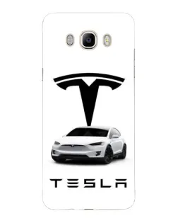 Чехол для Samsung Galaxy J7 2016 (J710, J7108) с картинкой «Tesla White Style» Чехол для Samsung Galaxy J7 2016 (J710, J7108) с картинкой «Tesla White Style»