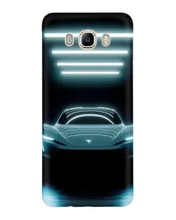 Чехол для Samsung Galaxy J7 2016 (J710, J7108) с картинкой «Tesla в неоне» Чехол для Samsung Galaxy J7 2016 (J710, J7108) с картинкой «Tesla в неоне»